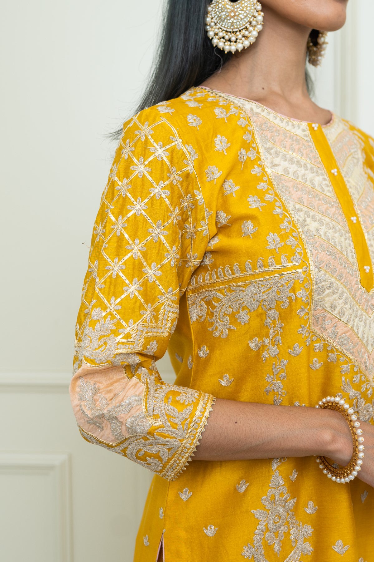 Shaira - Straight kurta with sharara and odhni