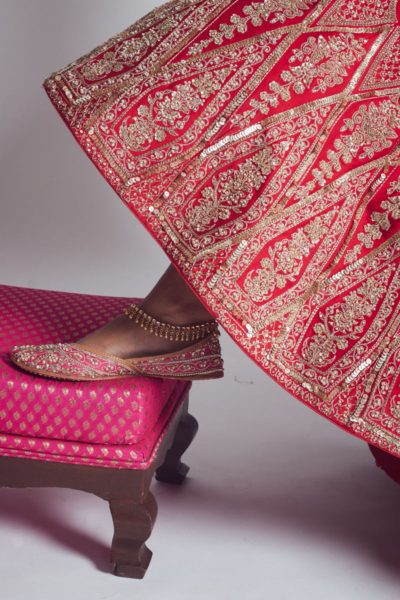 Indian bridal footwear - Designs for Brides & Bridesmaid
