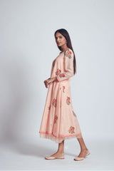 Hifa - Rose Peach Chanderi Silk Outfit
