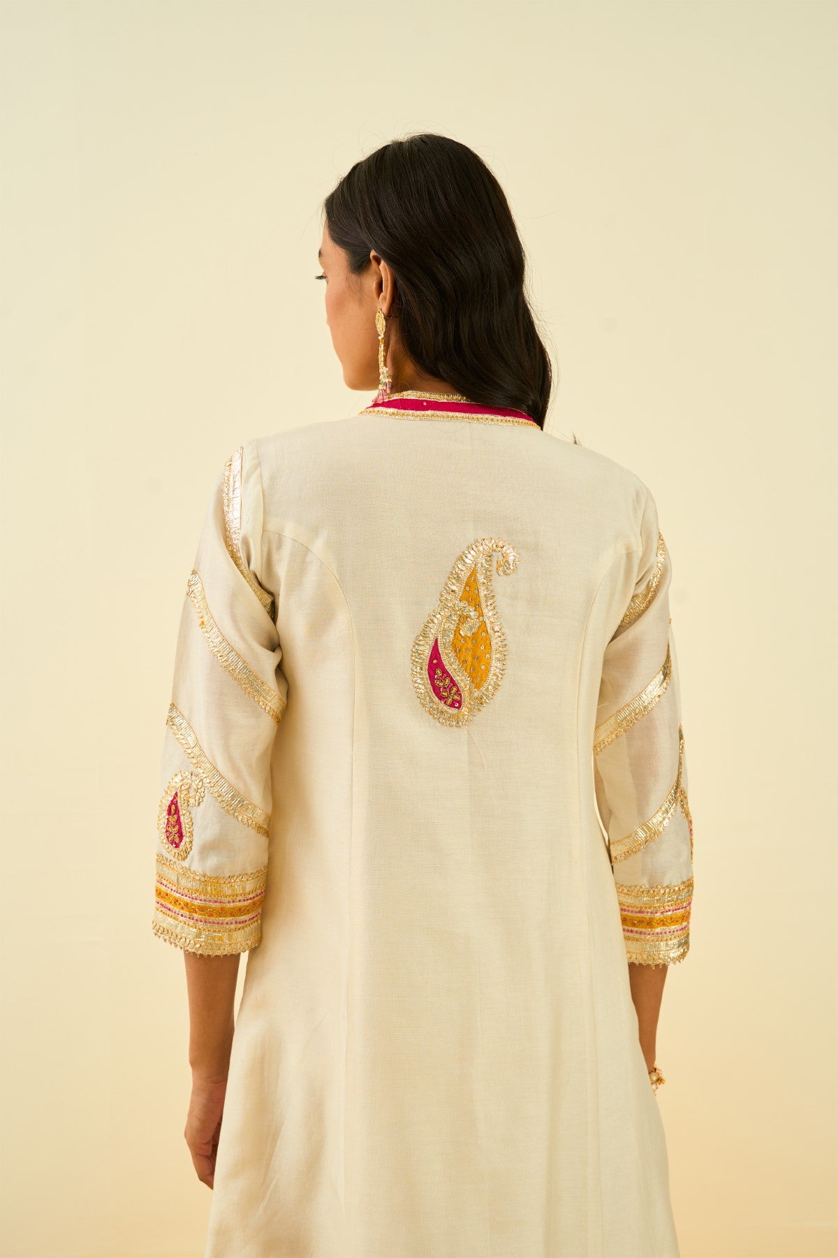 Sadiyah Daisy Ivory Princess Cut Kurta with Salwar and Dupatta